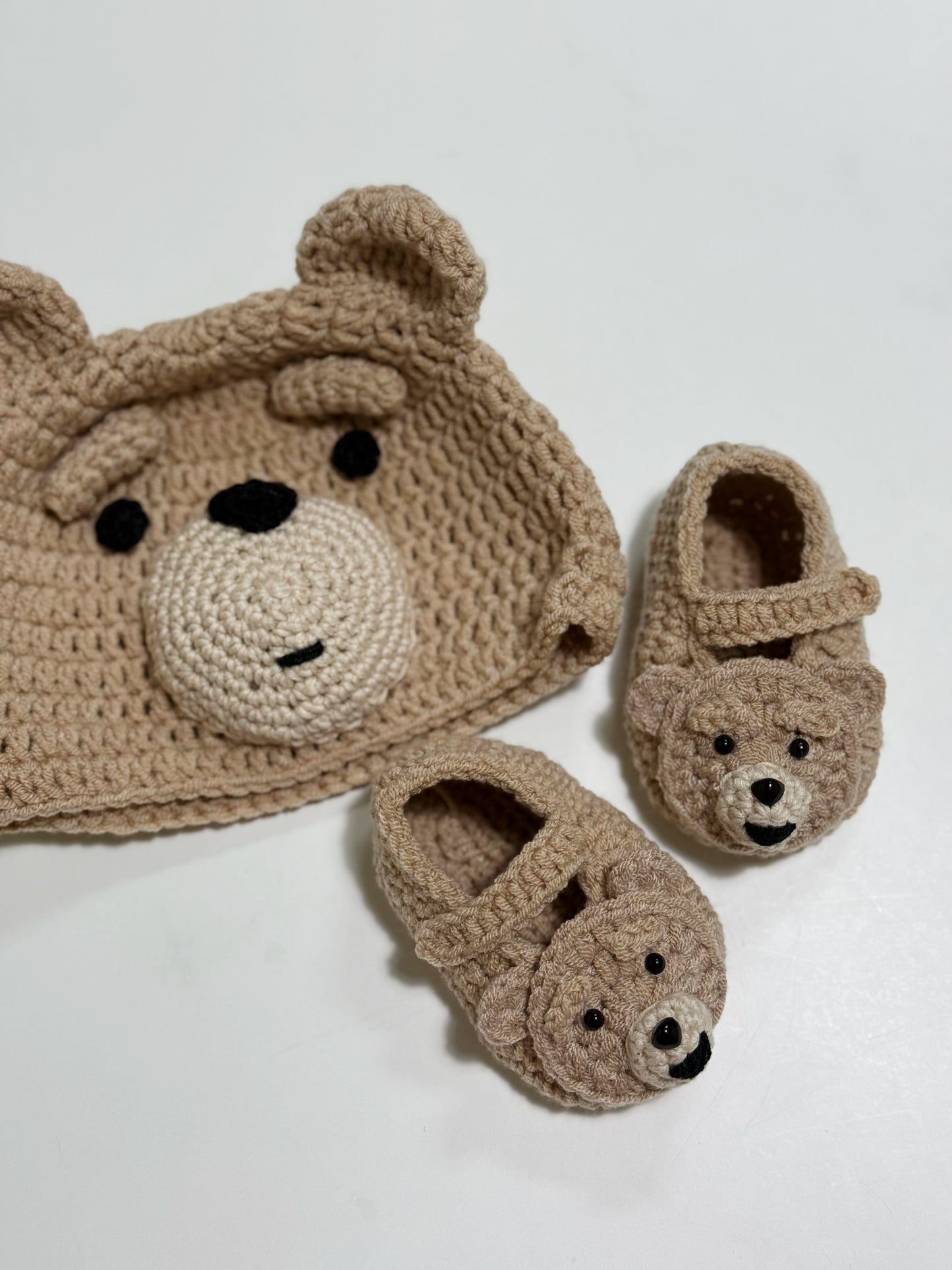 Custom Handcrafted Baby hat&shoes（100% Organic Cotton）