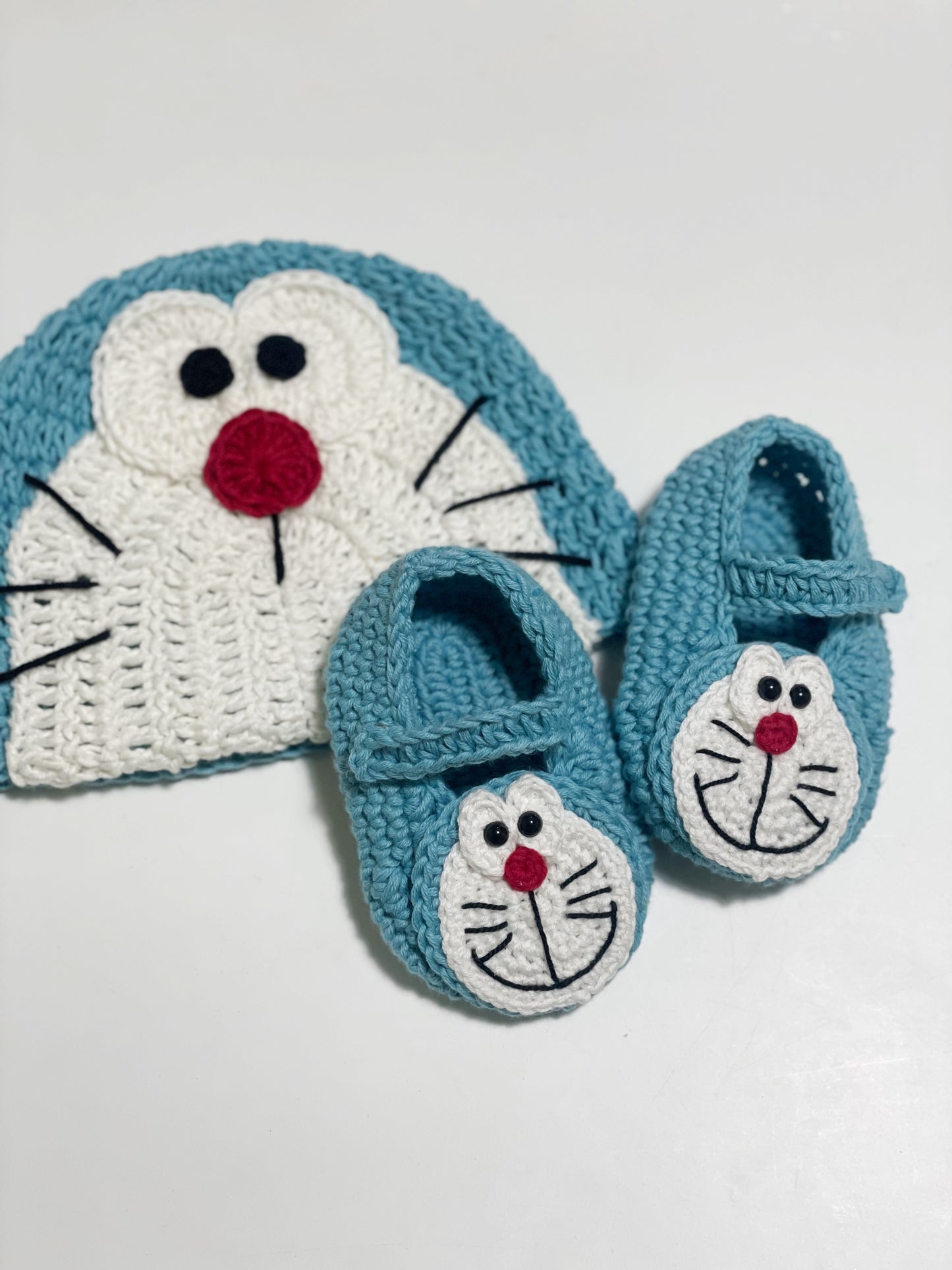 Custom Handcrafted Baby hat&shoes（100% Organic Cotton）
