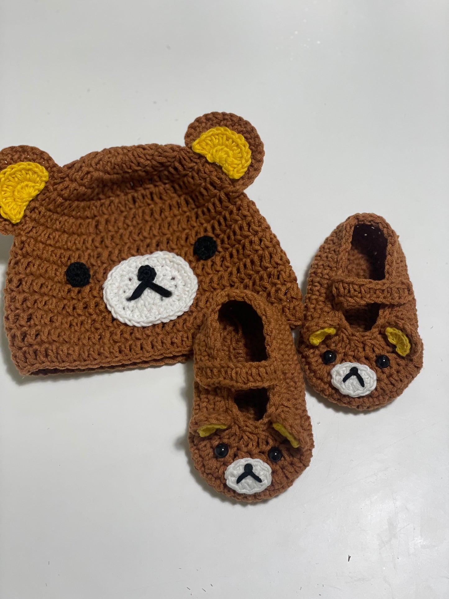 Custom Handcrafted Baby hat&shoes（100% Organic Cotton）