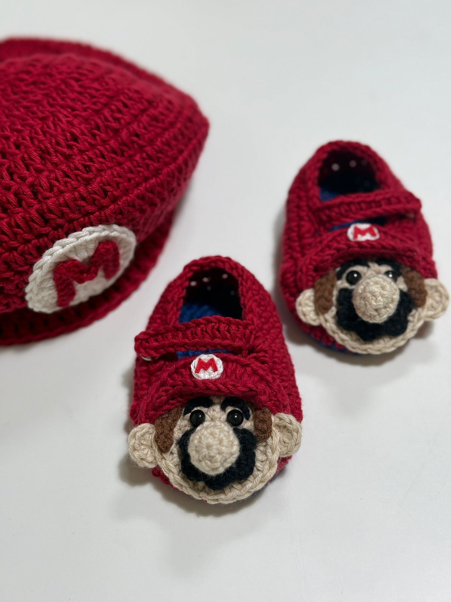 Custom Handcrafted Baby hat&shoes（100% Organic Cotton）